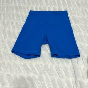 Lululemon align blue biker shorts size 6